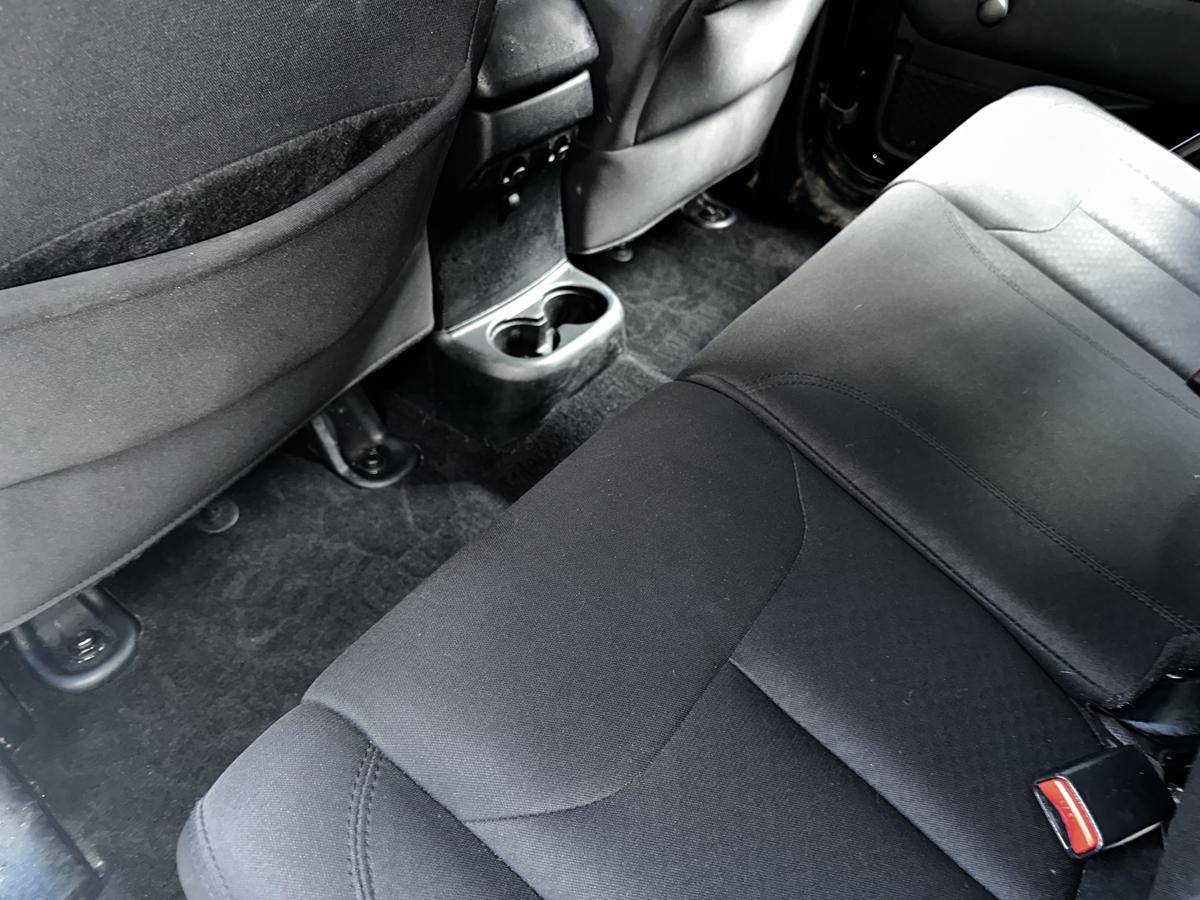 After detailing — clean black SUV seats