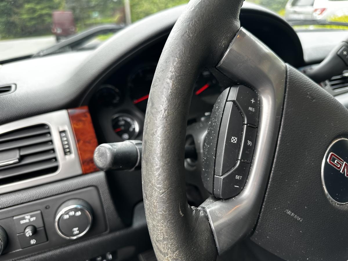 Before detailing — dirty GMC steering wheel